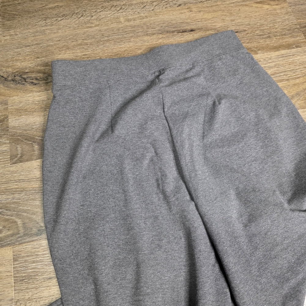 Croft & Barrow M Straight Leg Knit Pants Womens Gray Charcoal Heather Stretch - Picture 9 of 10